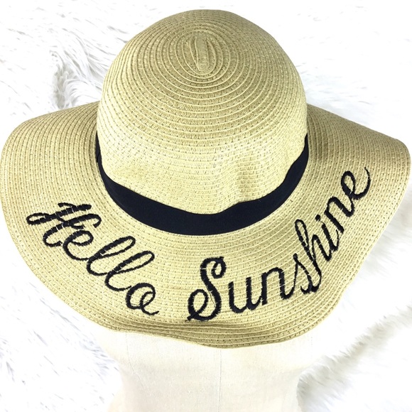 NWOT Hello Sunshine Floppy Hat - Picture 2 of 4